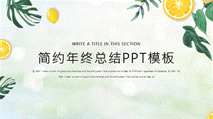 简约终工作总结汇报PPT模板1.pptx