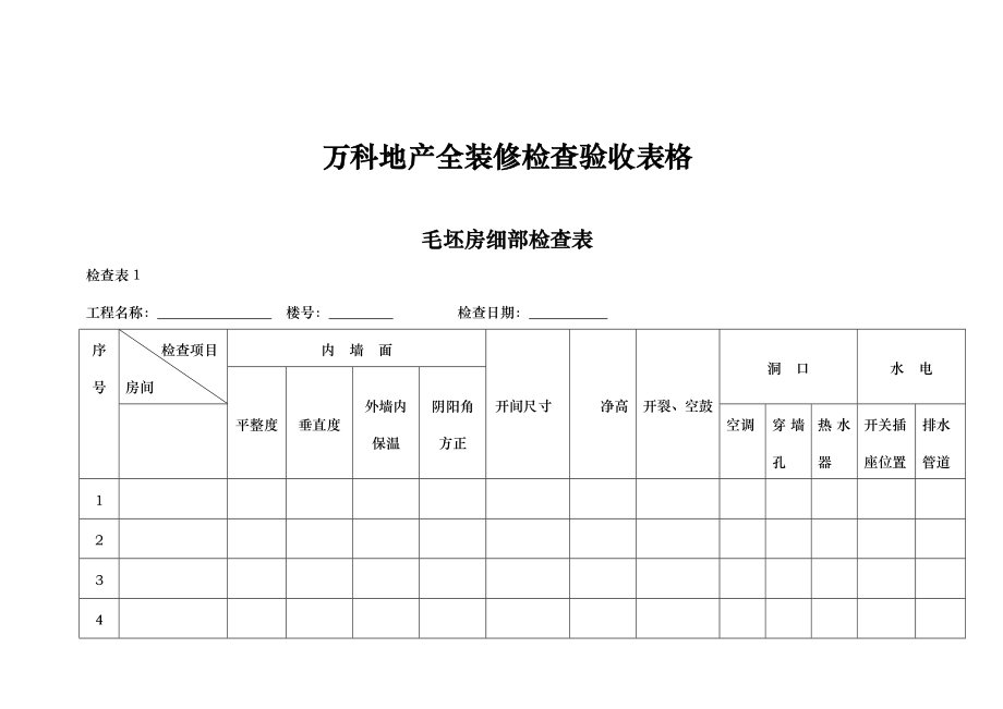 某地产全装修检查验收表格汇总.doc_第1页