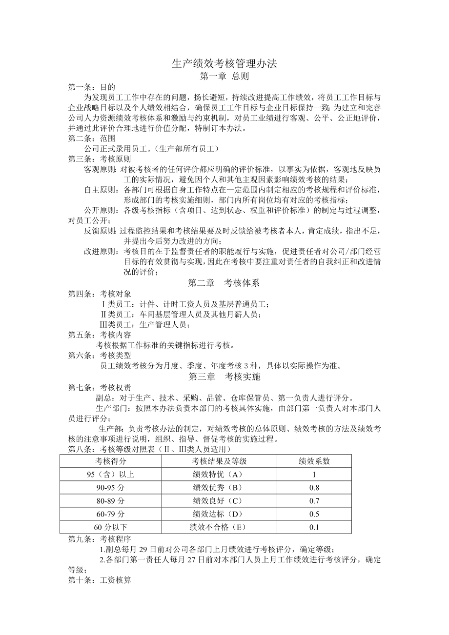 生产绩效考核管理办法.doc_第1页