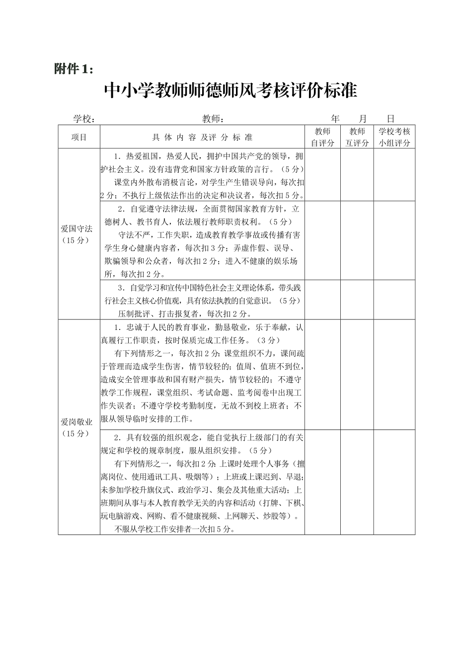 师德师风考察模板供参考.doc_第3页