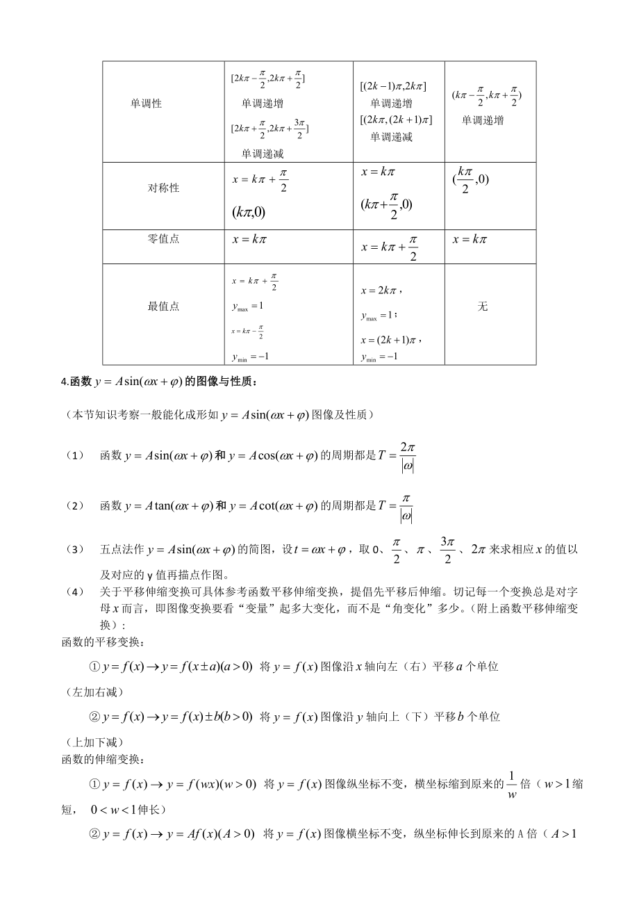 高中数学三角函数专题复习.doc_第2页