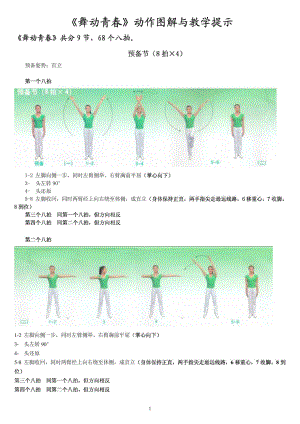 第三套中学生广播体操《舞动青》动作图解.doc