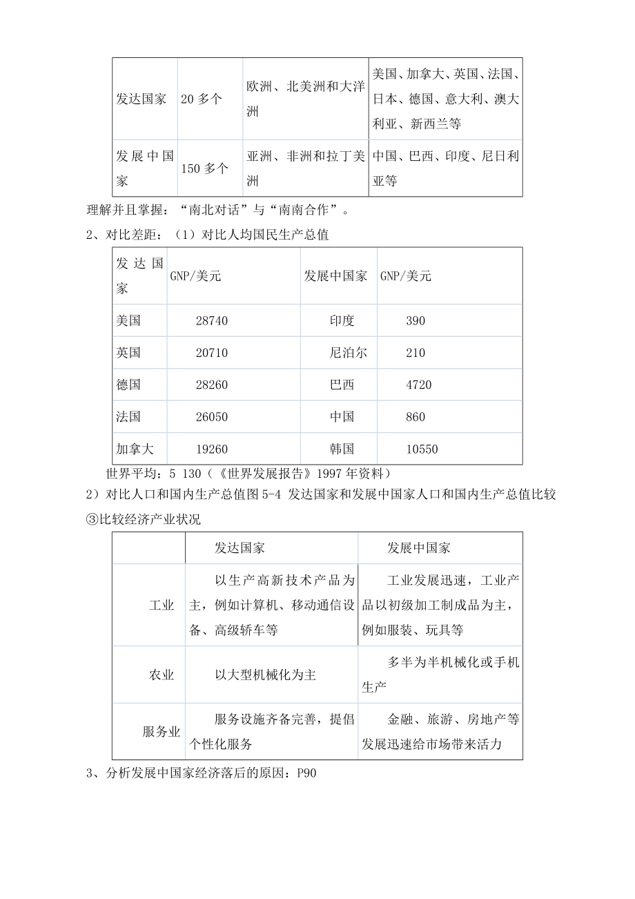 新课标　人教版初中地理七级上册第五章《发展与合作》精品教案.doc_第3页