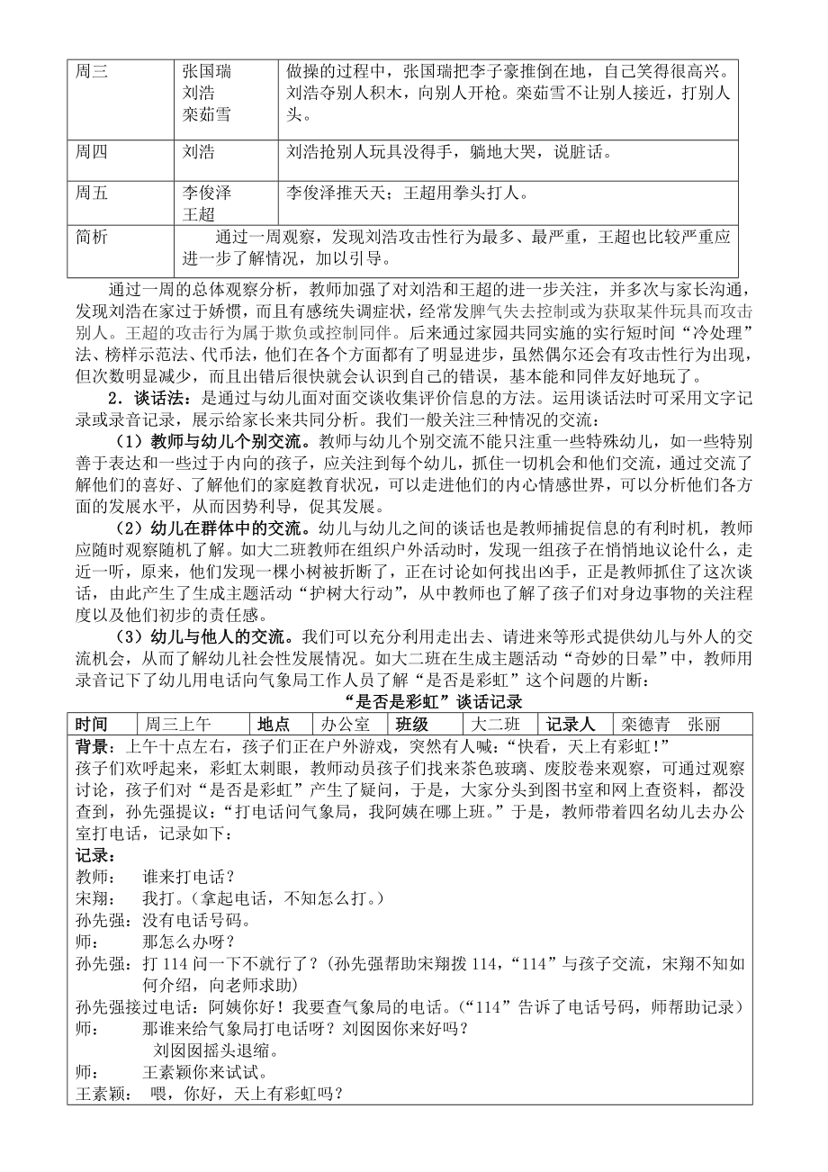 鸡西市幼儿发展评价经验交流会《运用多元化方式方法实施幼儿发展评价》 .doc_第2页