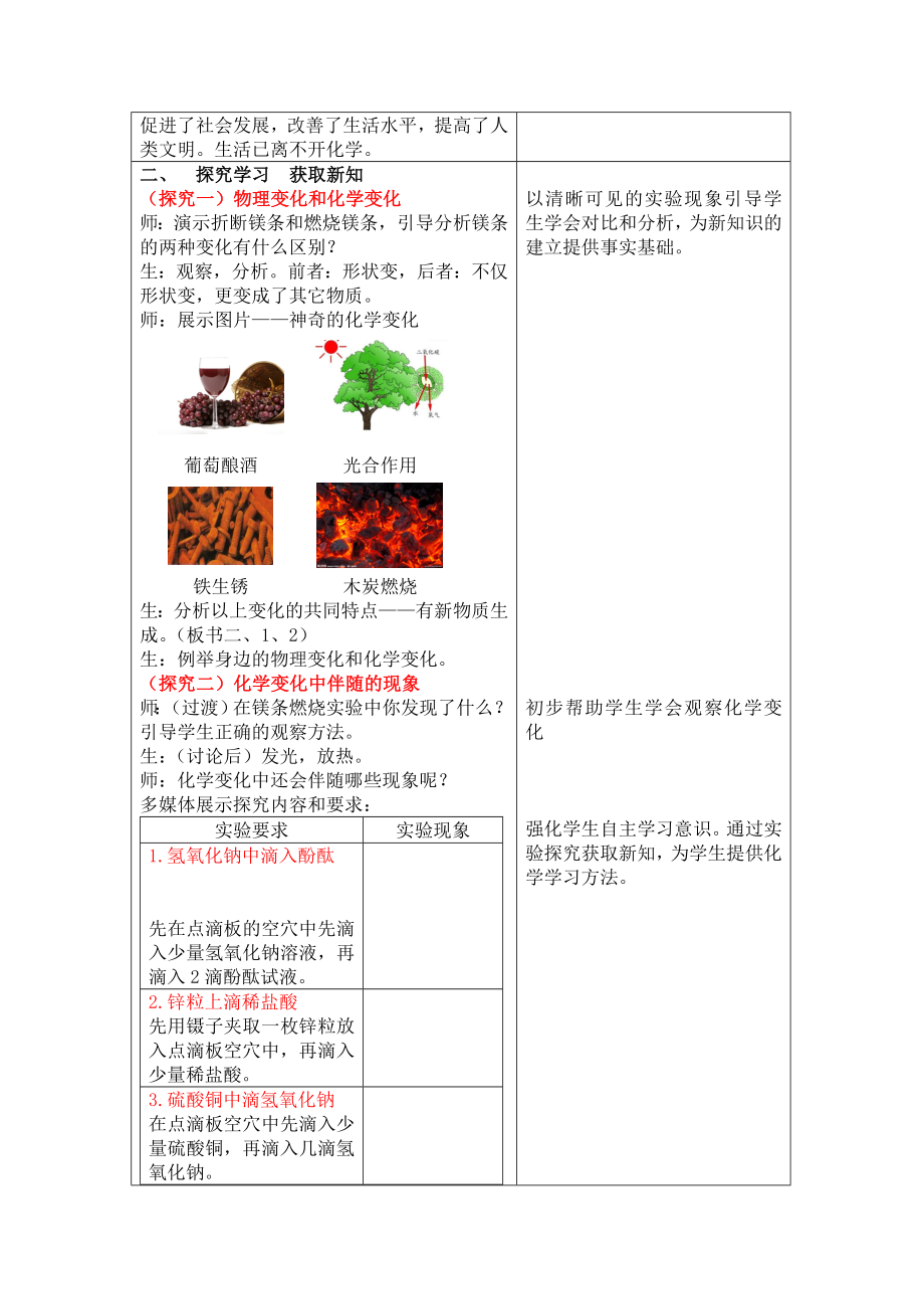 鲁教版初中化学九级《化学真奇妙》教案.doc_第3页