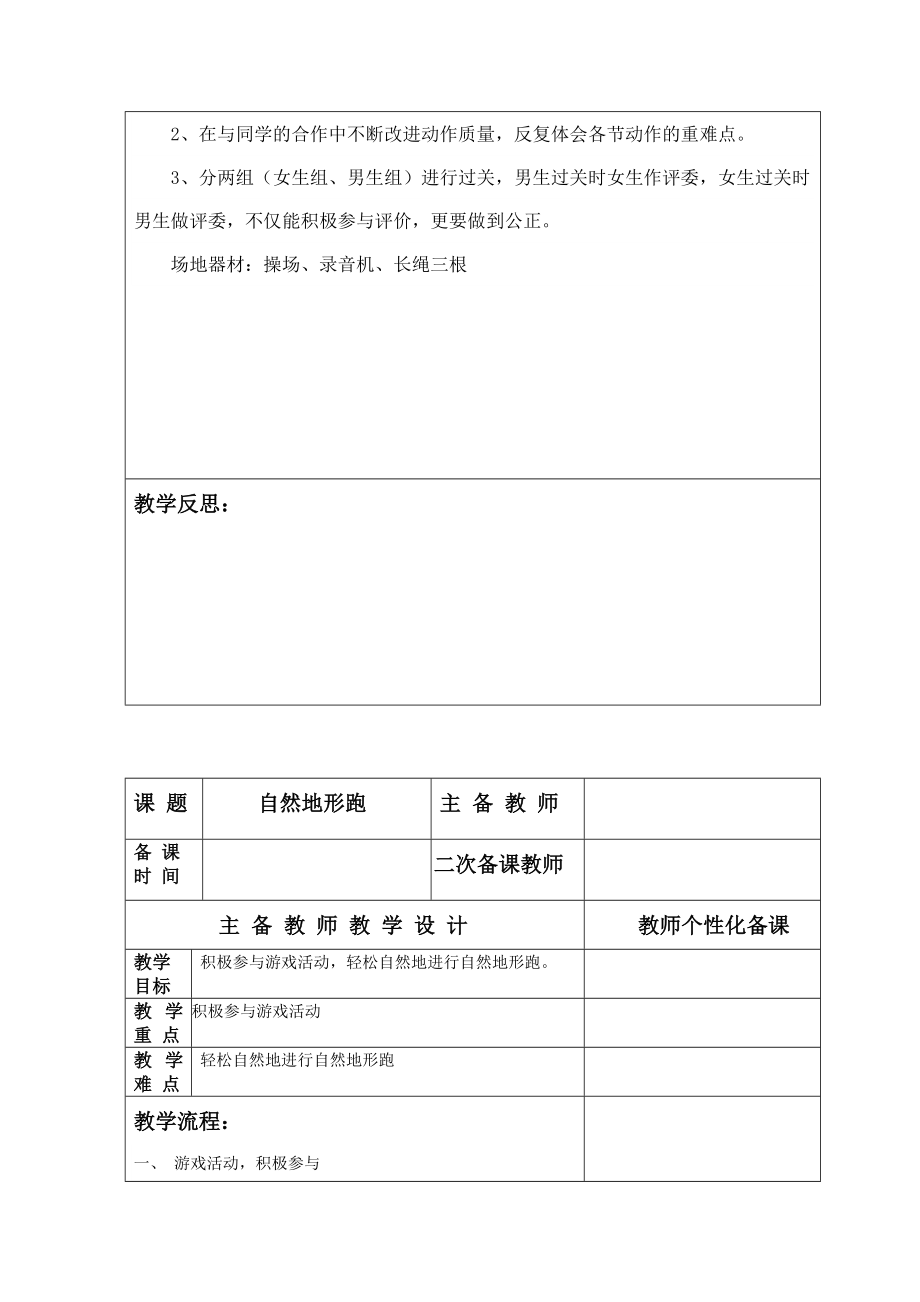 最新小学五年级下册体育教案全册教学设计精编.doc_第2页