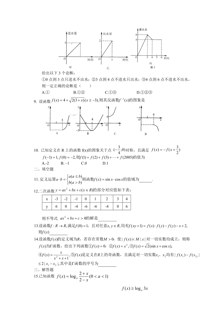 黄冈第二轮复习数学新思维与黄冈百题训练系列高三数学百题训练.doc_第2页