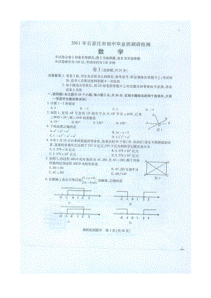 石家庄市初中毕业班调研检测数学.doc