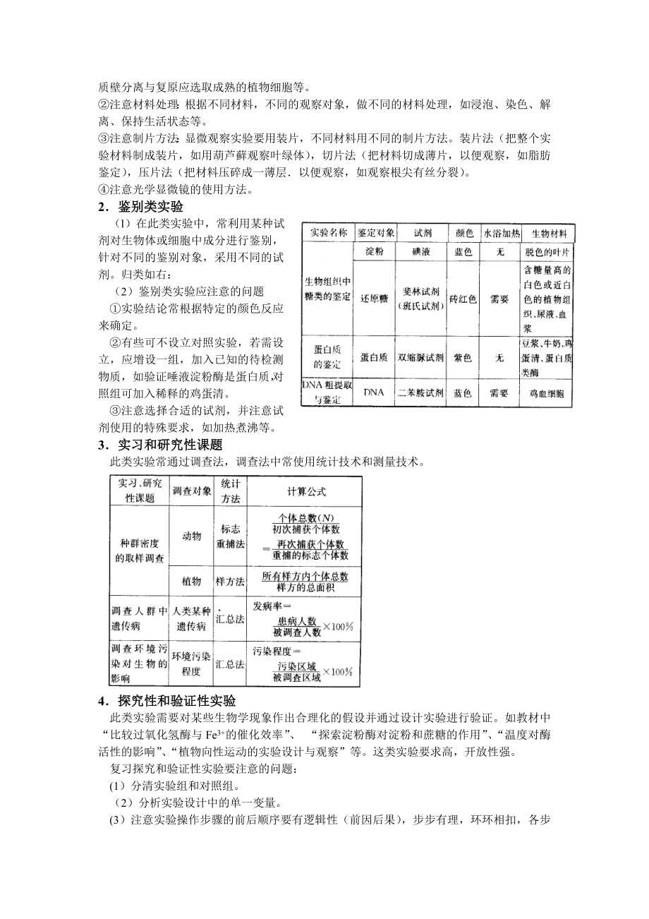 高三生物实验专题复习资料汇编.doc_第2页