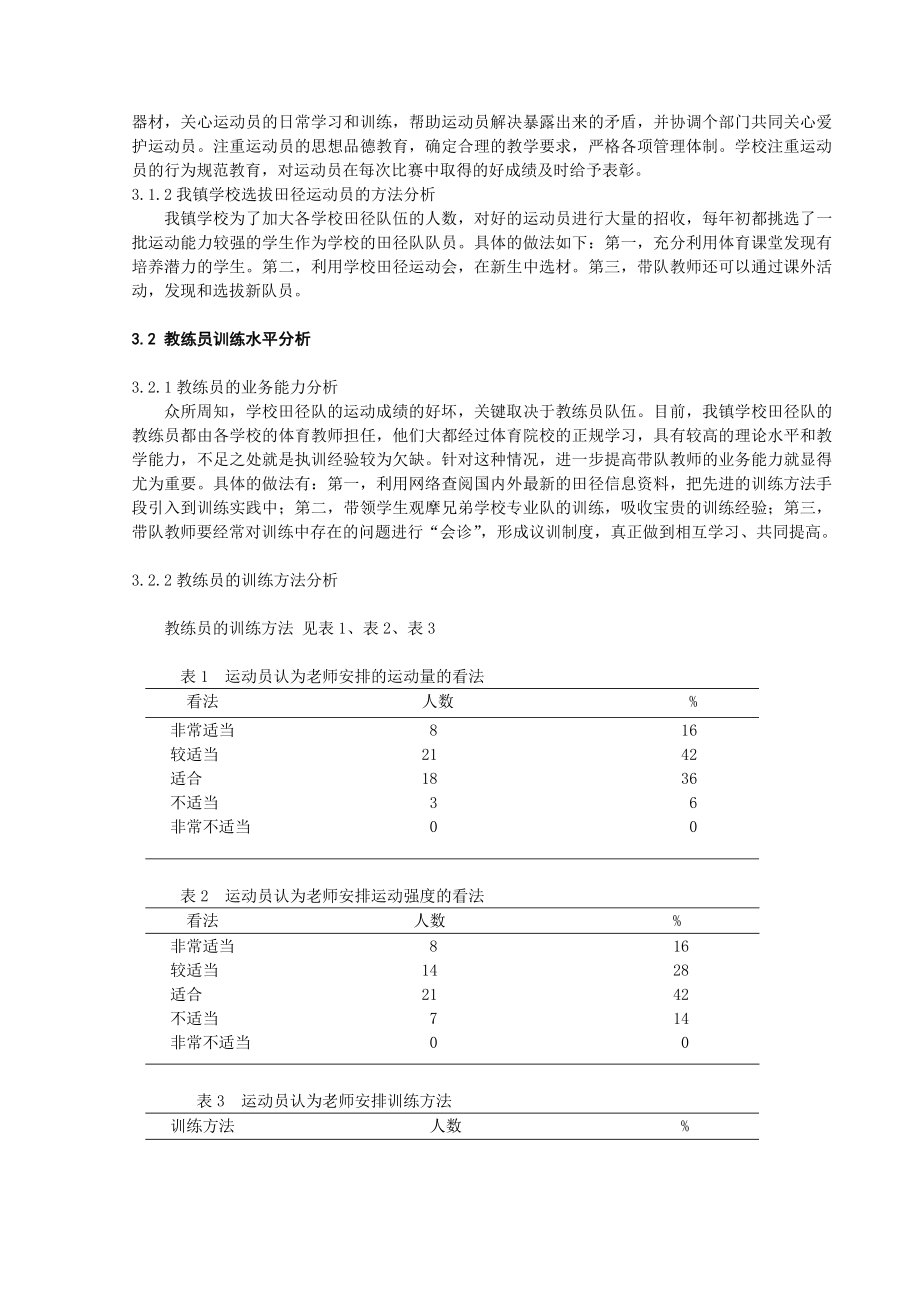 体育健康教学论文：对学校田径队训练水平现状的分析研究.doc_第2页