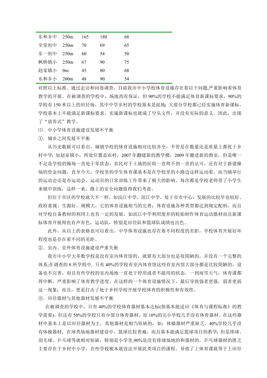 诸暨市中小学体育设施建设对体育教学影响.doc_第2页