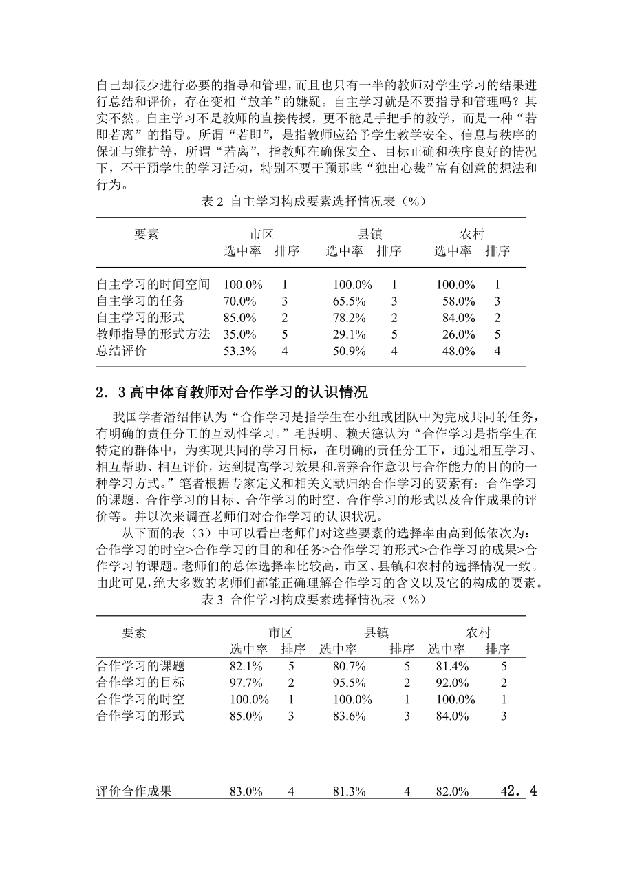 体育教学论文：自主、合作与探究教学法在体育教学中的应用现状与分析.doc_第3页