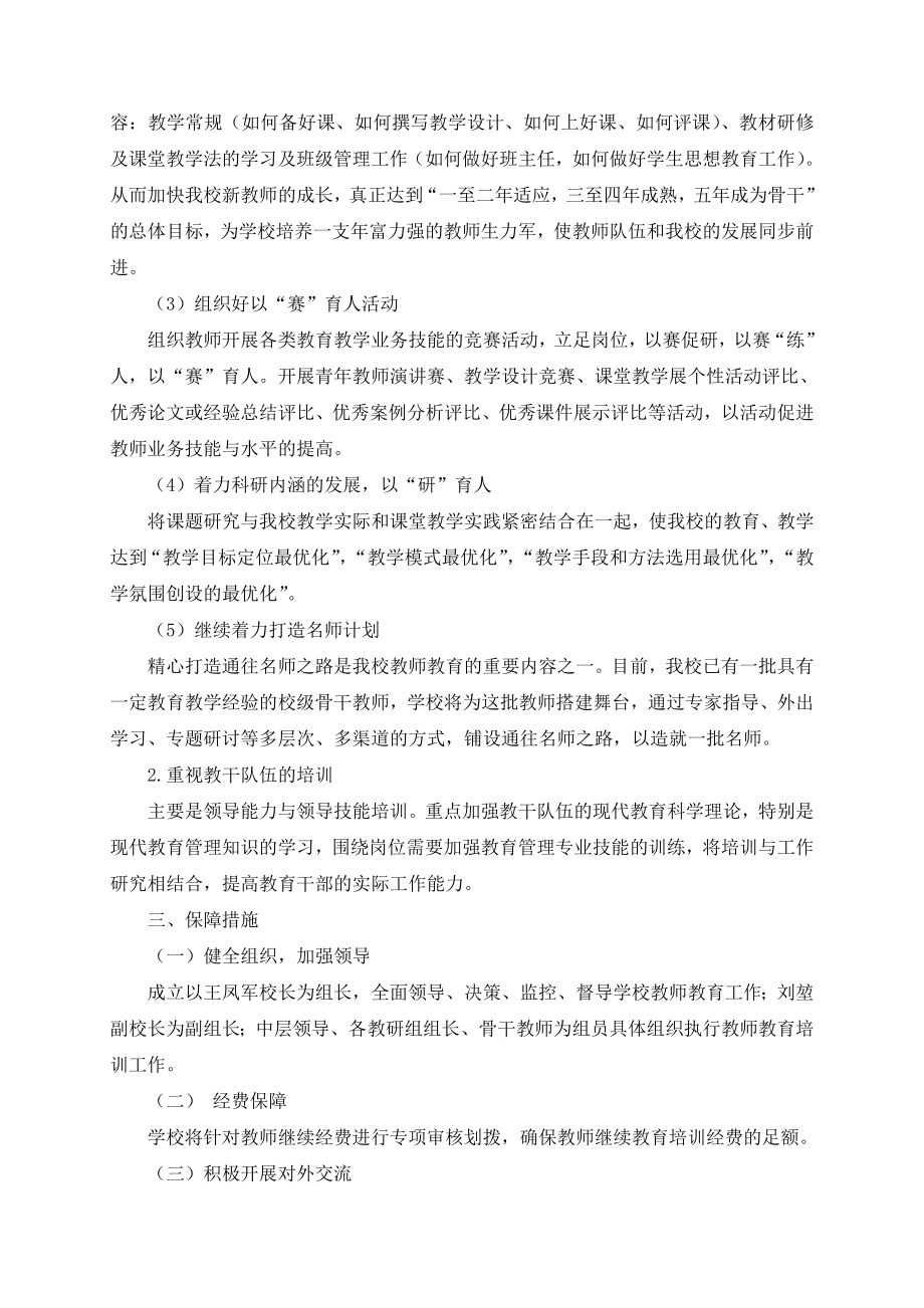 中学教干教师培训实施方案.doc_第3页