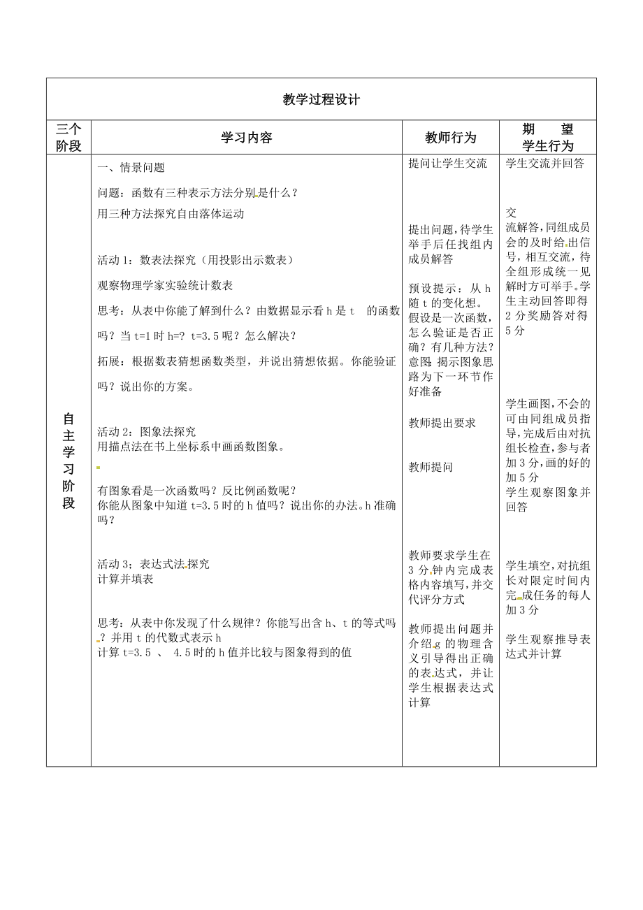 二次函数的三种表示讲义教学设计 教学案设计.doc_第2页