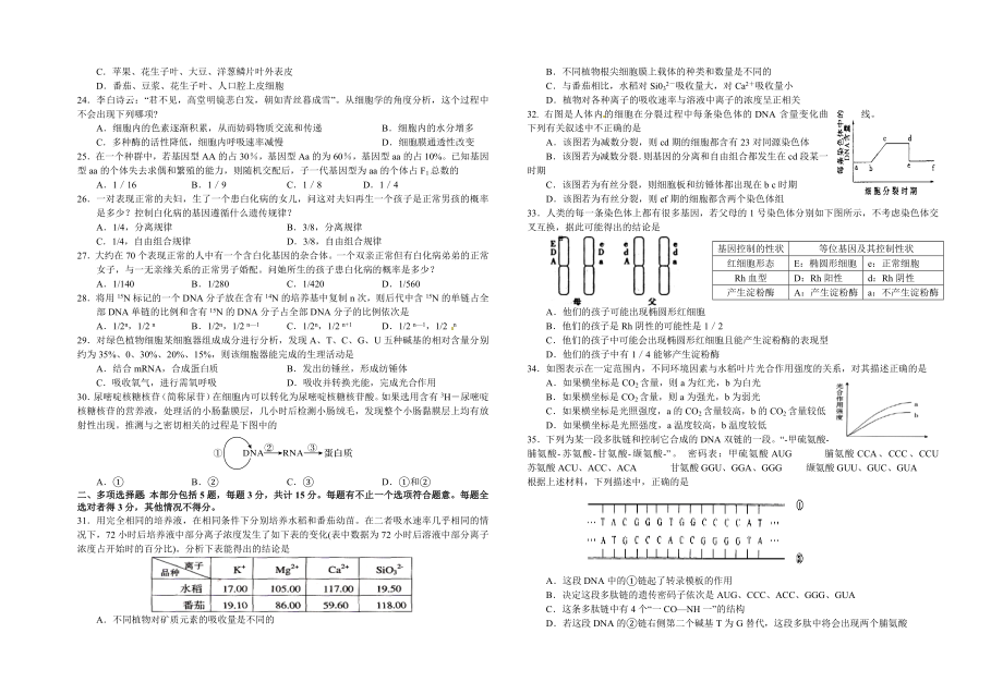 江苏省海安高级中学高三第二次模拟测试.doc_第3页