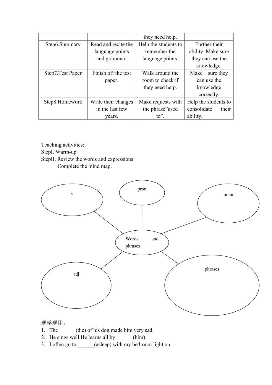 人教版新目标初中英语开放课堂教案Unit2(九).doc_第2页