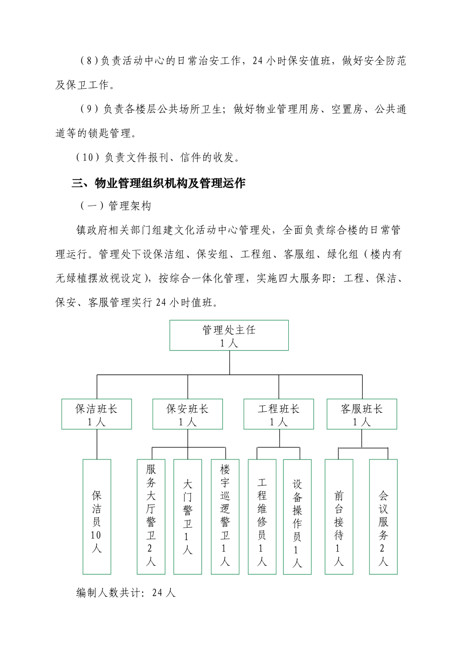 红庆河文化活动中心综合大楼物业管理方案.doc_第3页