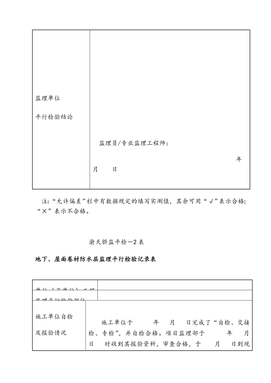 监理平行检查记录表(全套).doc_第2页