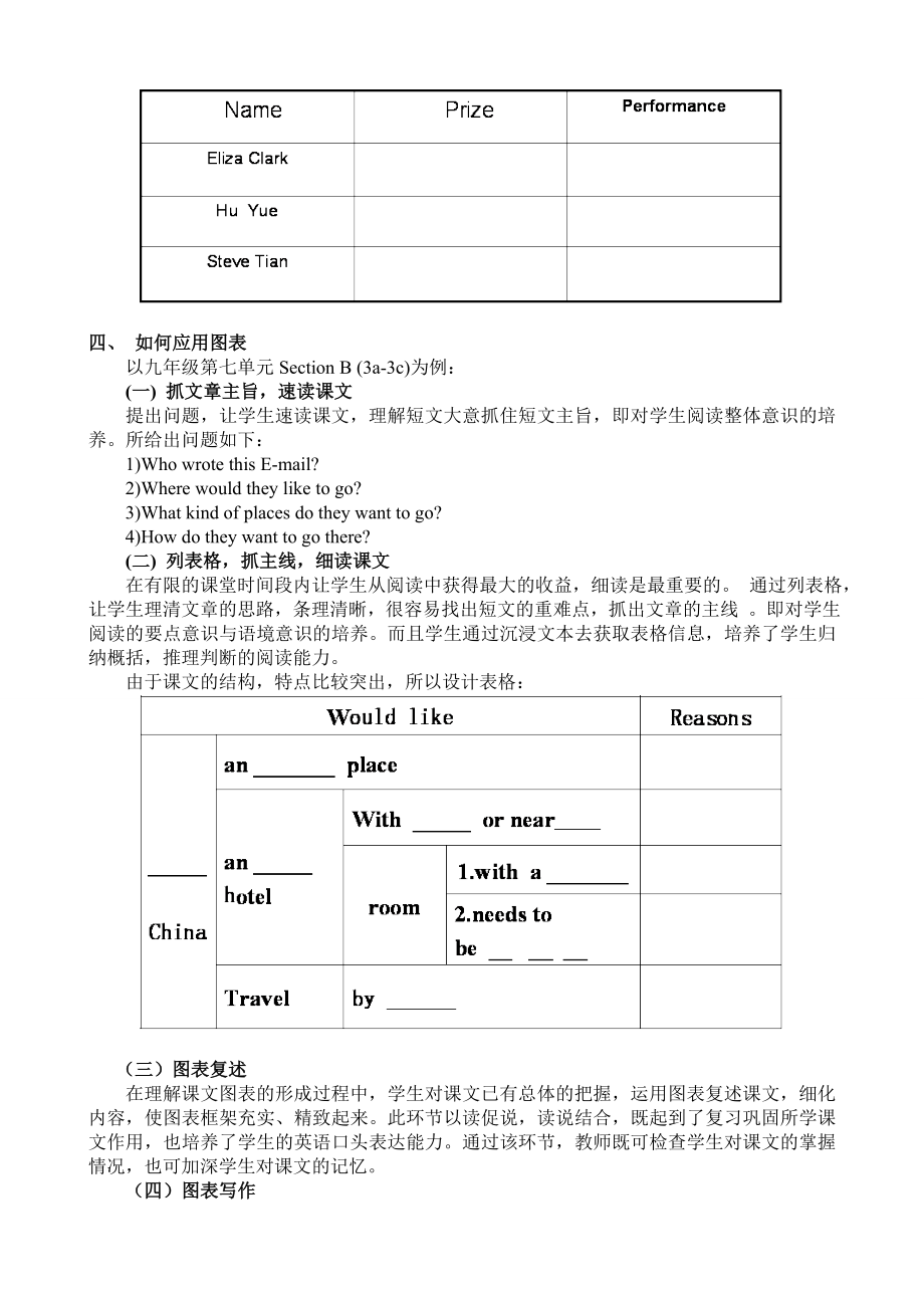 初中英语教师培训资料：《如何进行图表式阅读教学》.doc_第3页