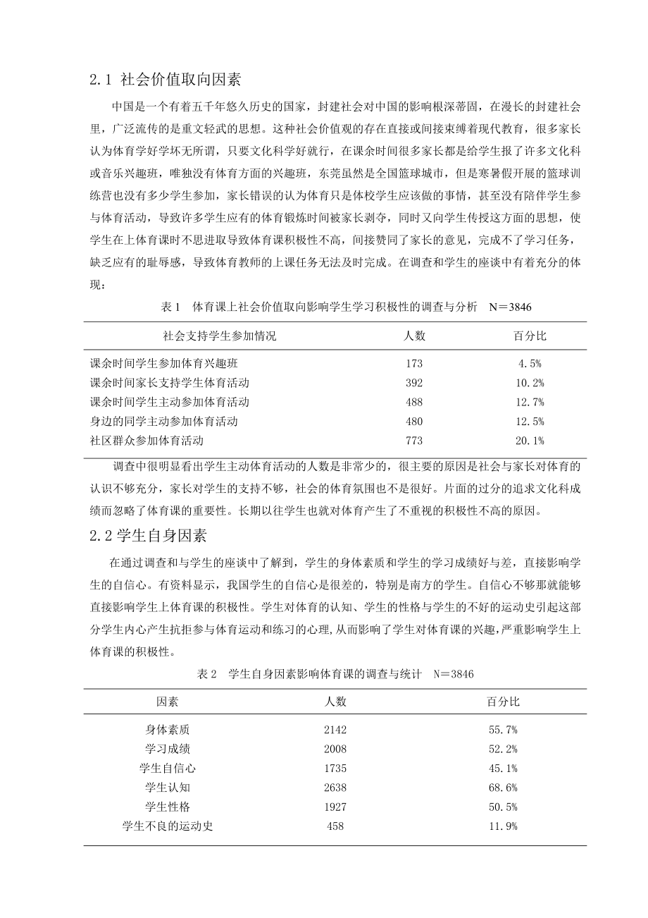 影响东莞巿初中学生体育课学习积极性的因素及对策.doc_第2页