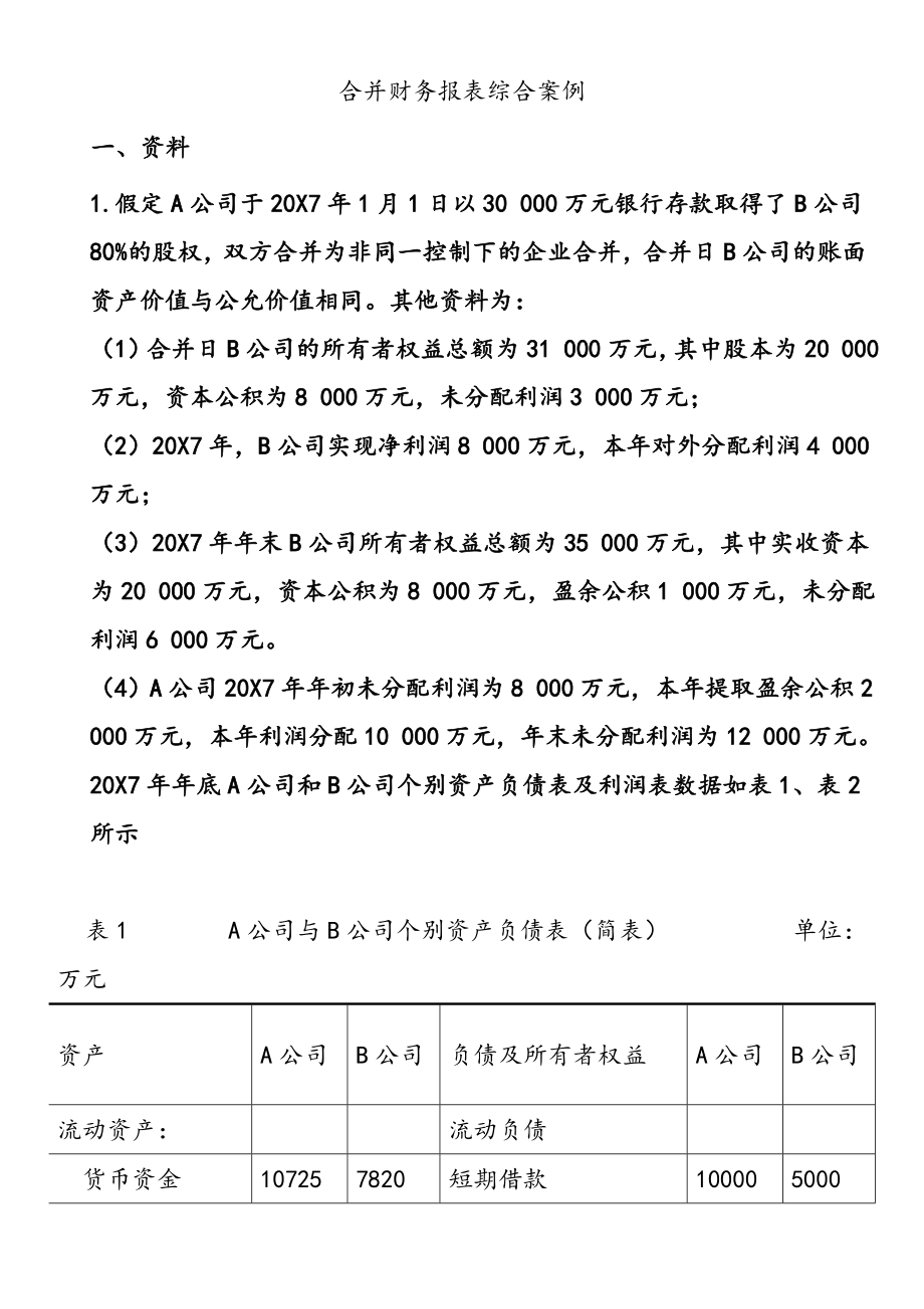 合并财务报表综合案例.doc_第1页