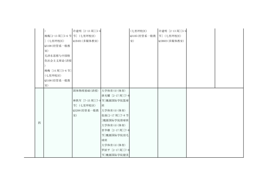 邵阳学院行政班级课表.doc_第2页