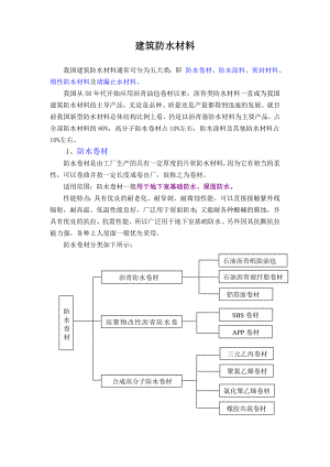 建筑防水材料最新最全分类详解.doc