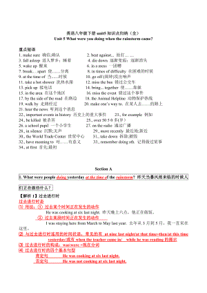 新目标人教版八年级英语下册unit5全单元知识点和练习.doc