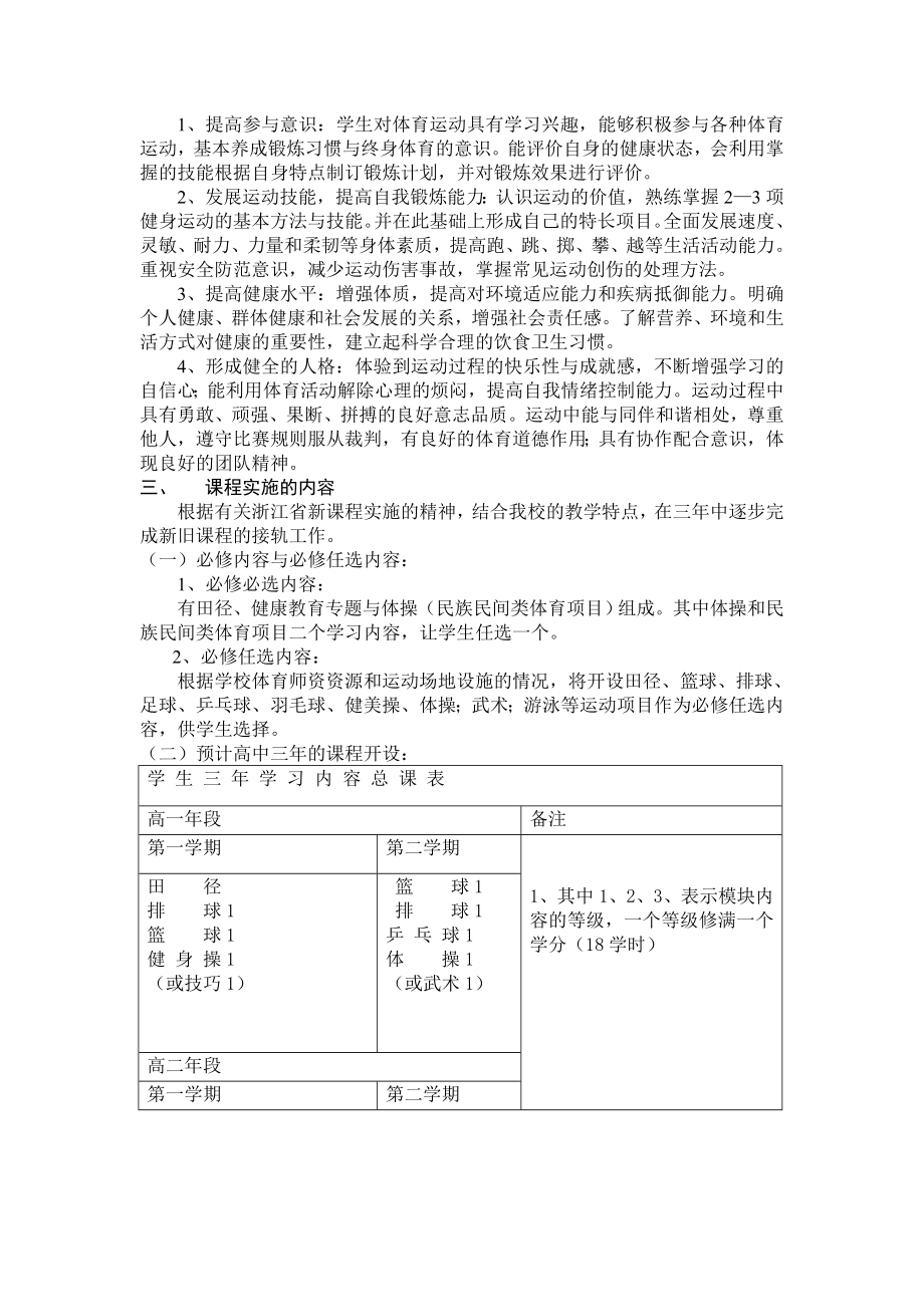 中学体育与健康课程教学计划.doc_第2页