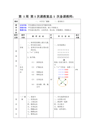 初中体育教案全集八级.doc