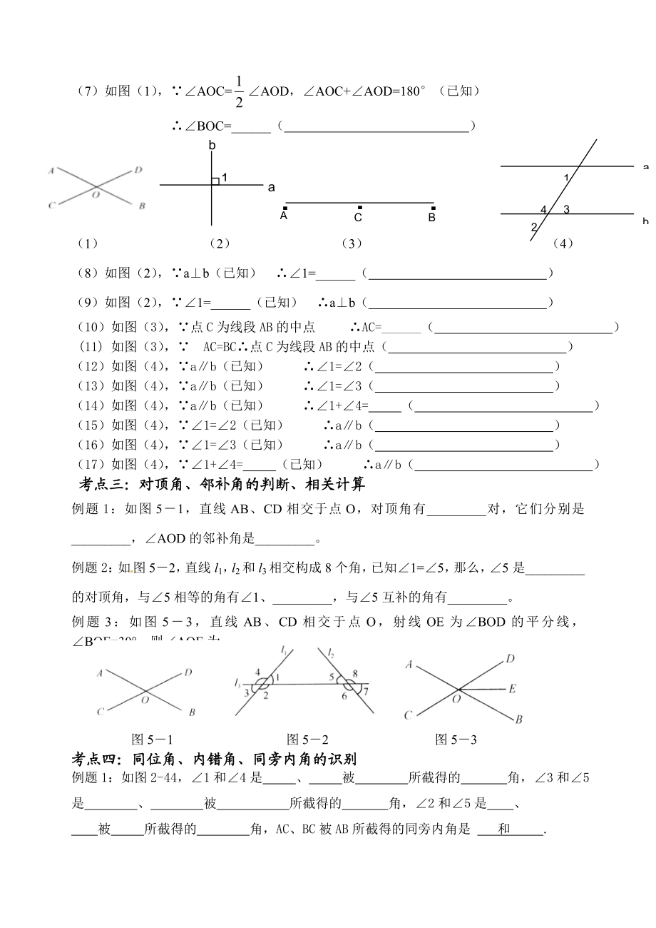 第五章_相交线与平行线_知识点+考点+典型例题.doc_第3页