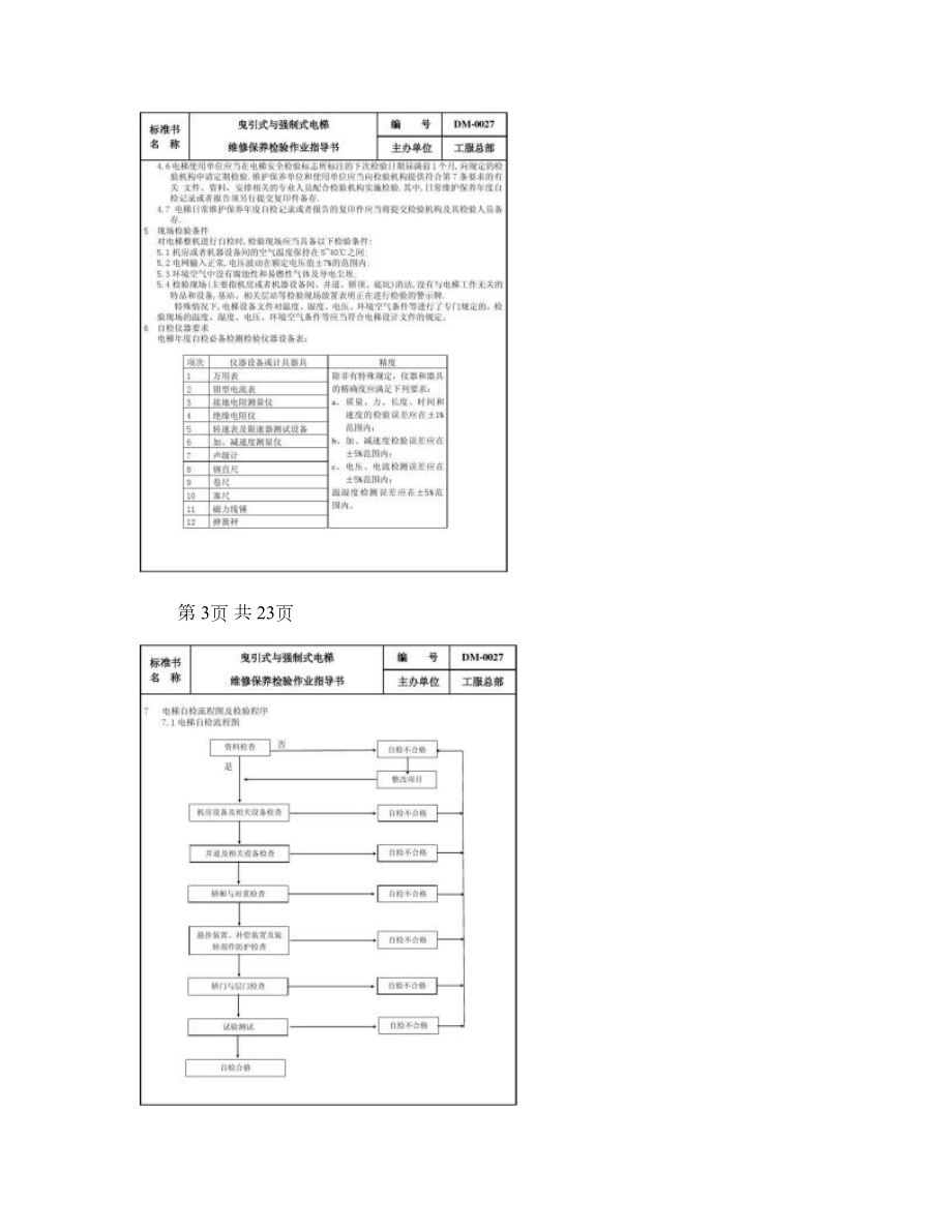 曳引电梯维修保养检验作业指导书概要.doc_第2页