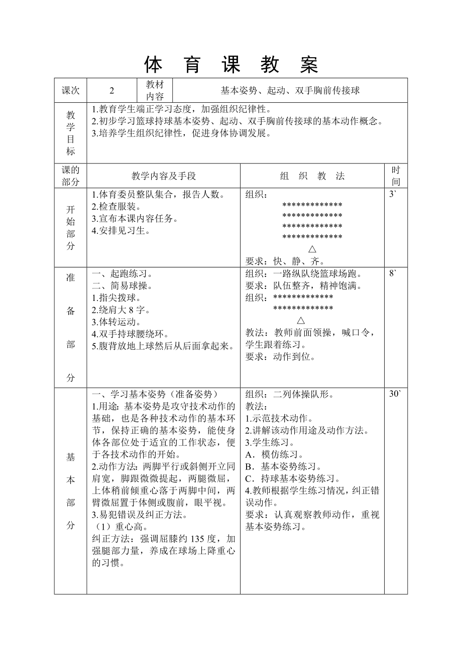 合肥世界外国语学校高中部篮球社团教案.doc_第3页