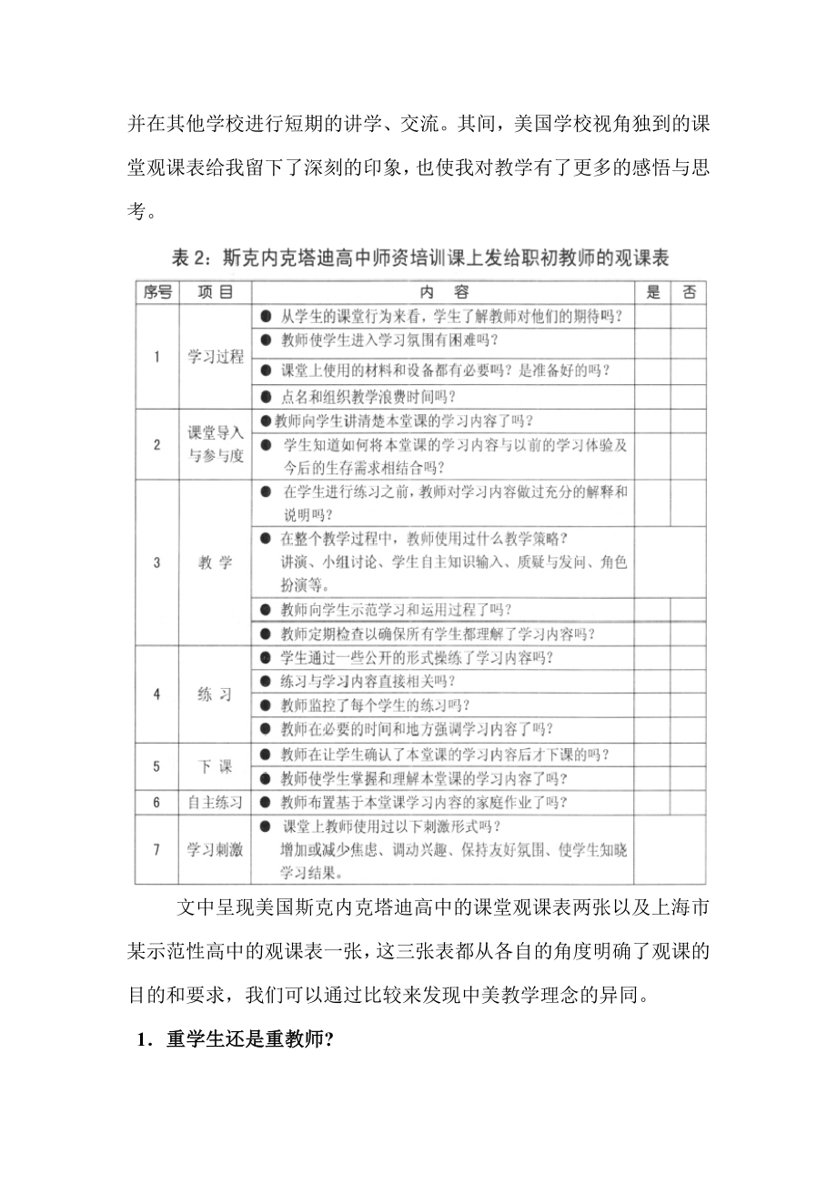 中美课堂观课表的异同.doc_第2页