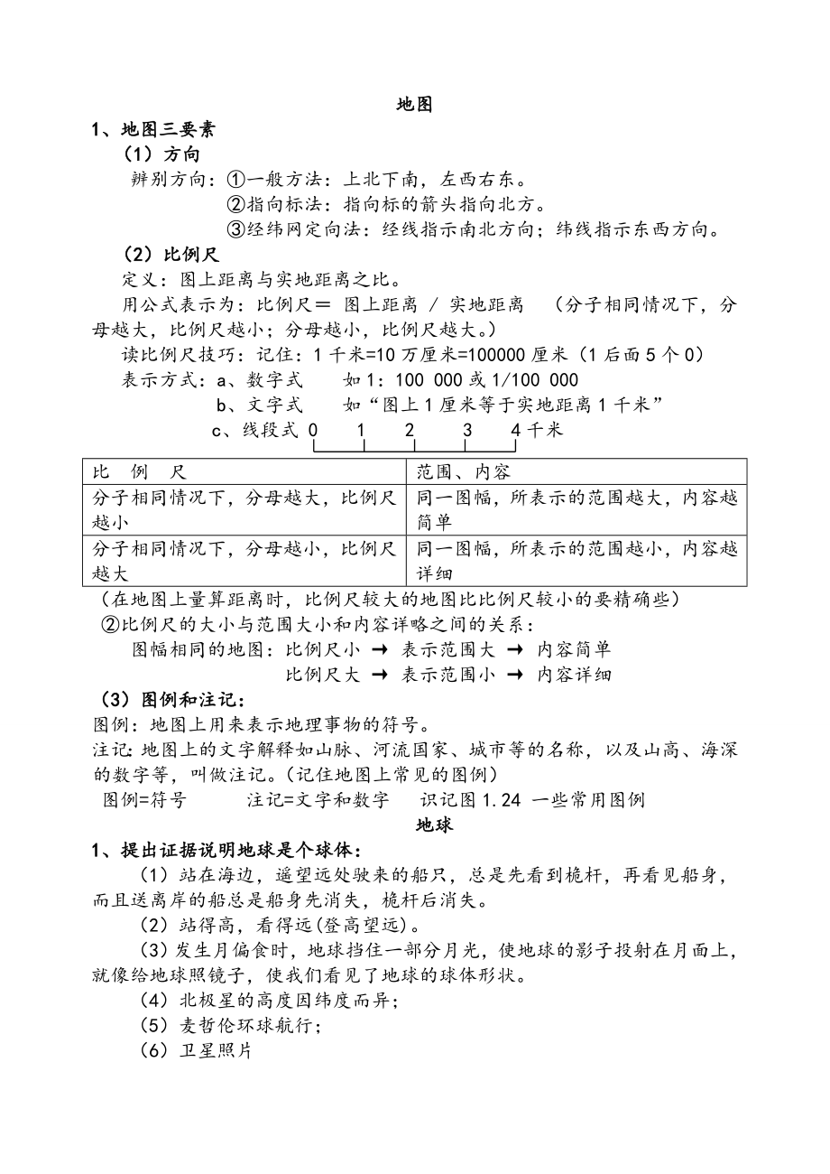 湘教版七年级地理上册知识点汇总.doc_第1页