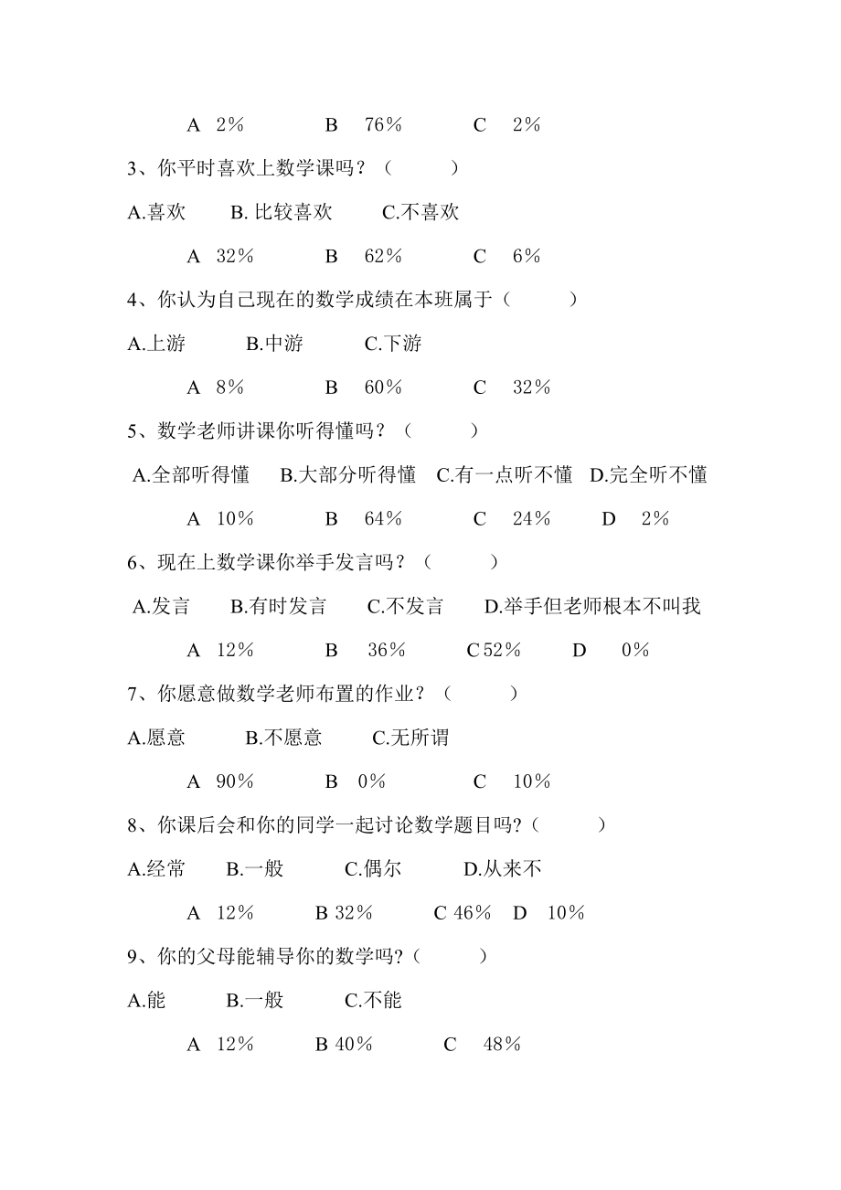 初中数学学困生不良学习习惯成因的调查与分析报告.doc_第2页