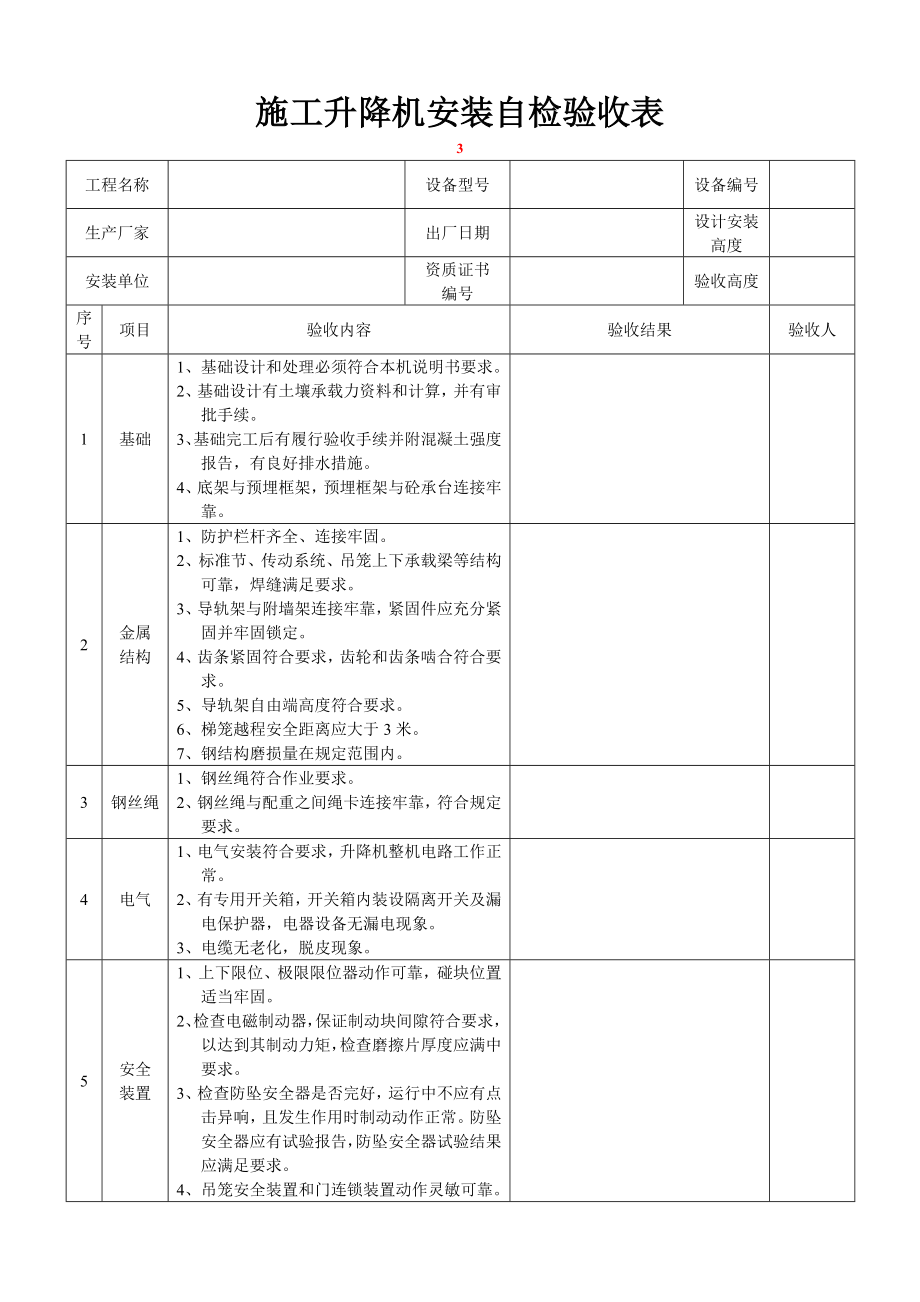 施工升降机综合验收表.doc_第3页