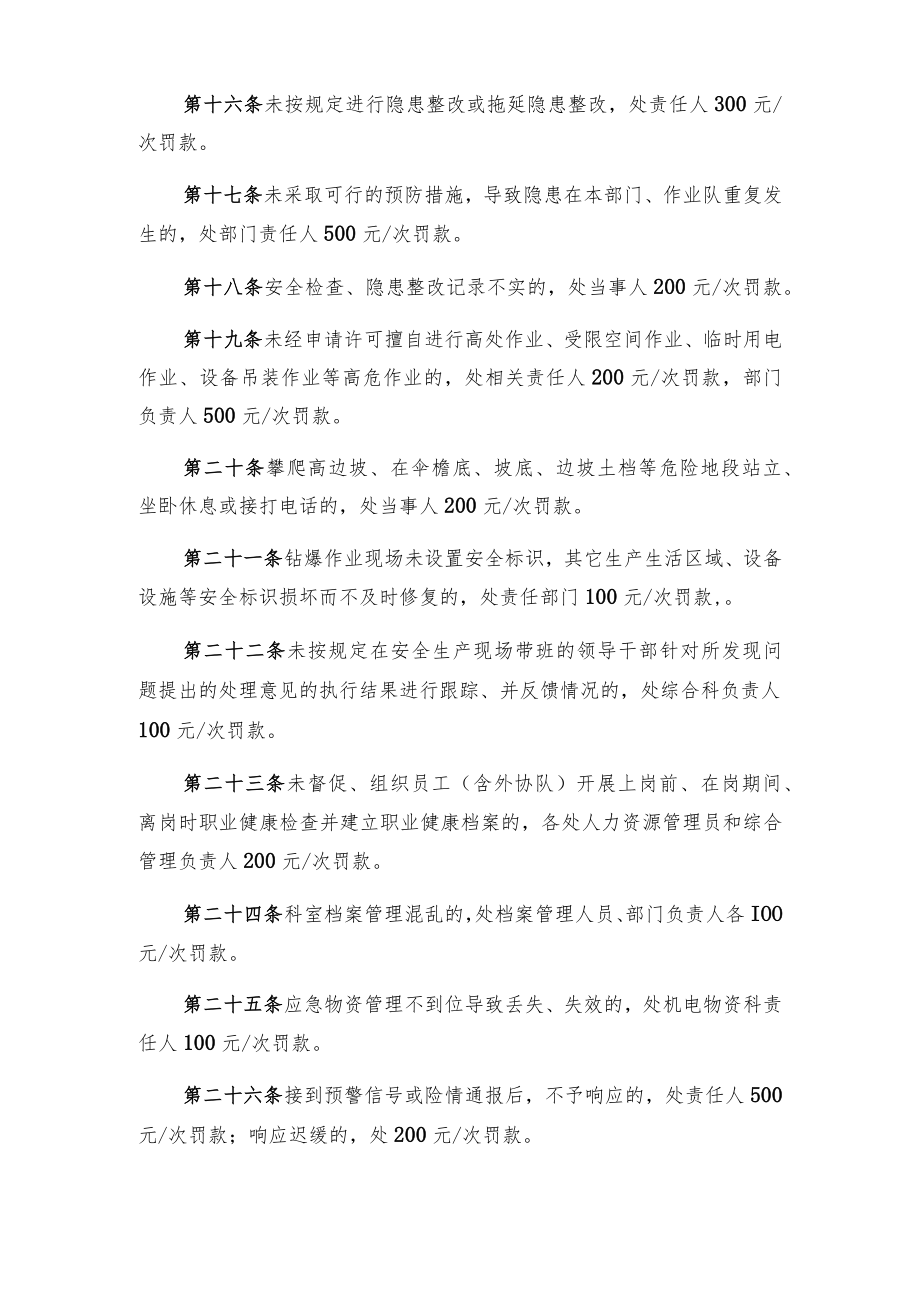 矿业公司安全生产处罚规定.docx_第3页