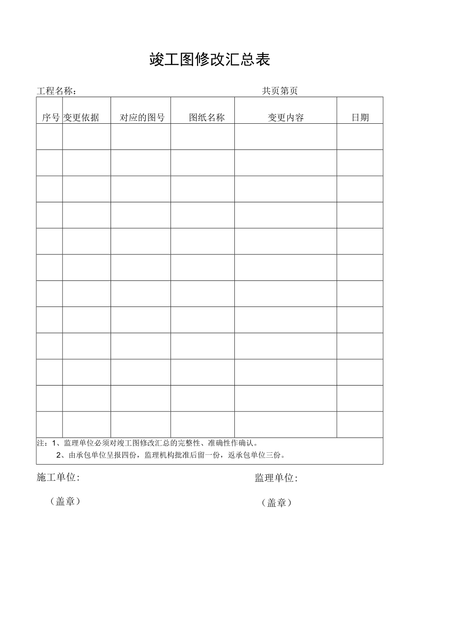 竣工图修改汇总表.docx_第1页