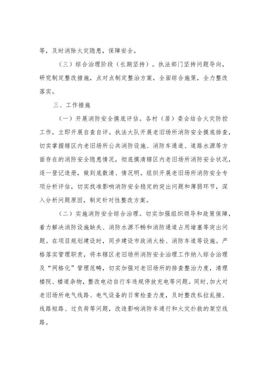 XX镇老旧场所消防安全专项治理实施方案.docx_第2页