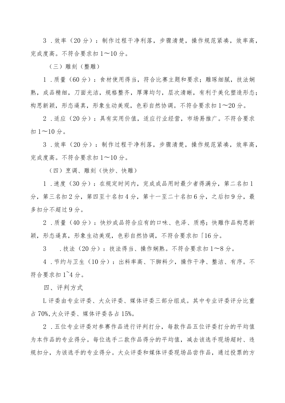 第二届中国厨师烹饪技艺大比武华东赛区比赛实施细则.docx_第3页