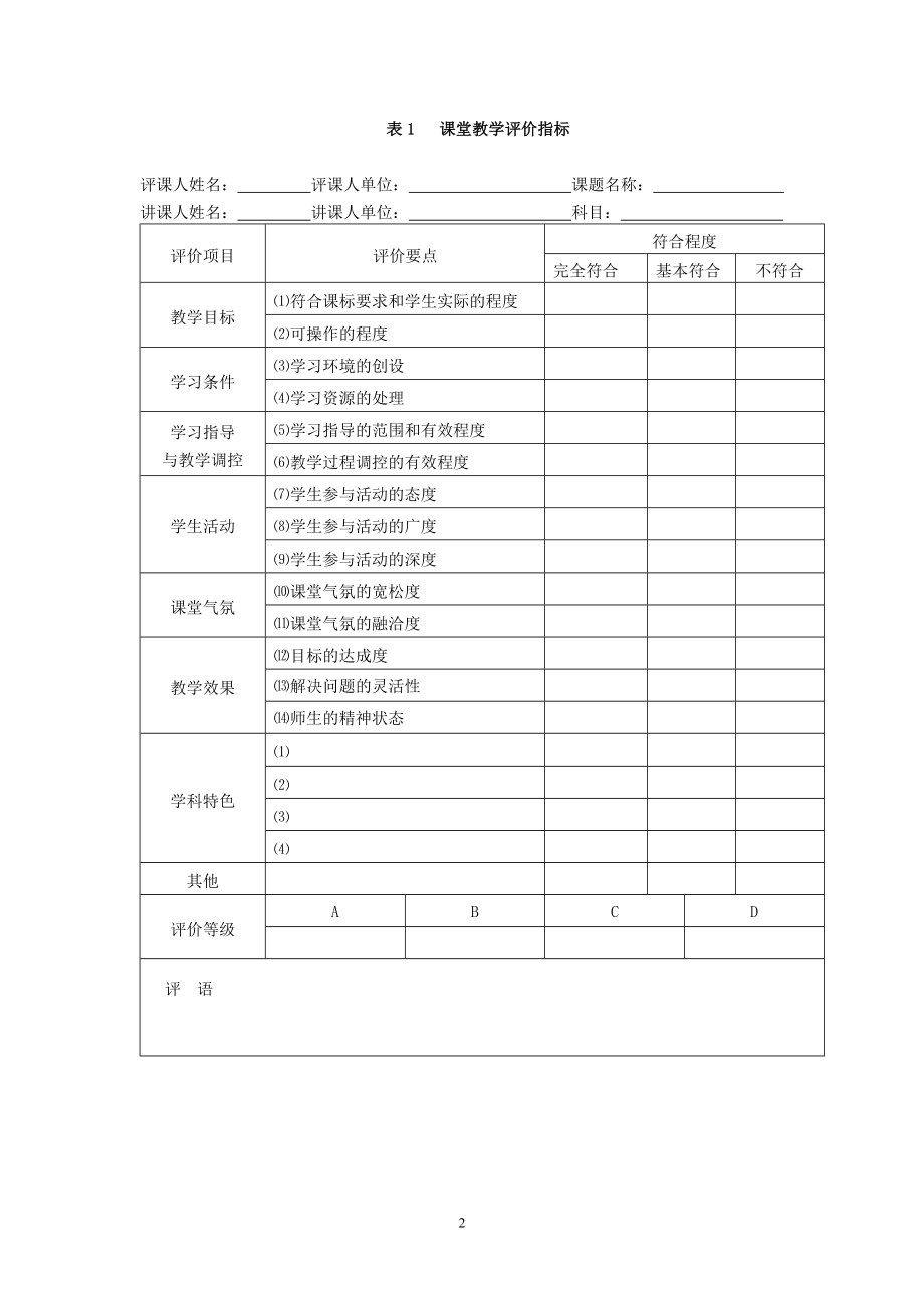 小学课堂教学评价方案 (2).doc_第2页