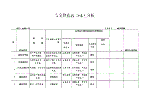 电解车间碱液受槽安全检查表（SCL）分析.docx