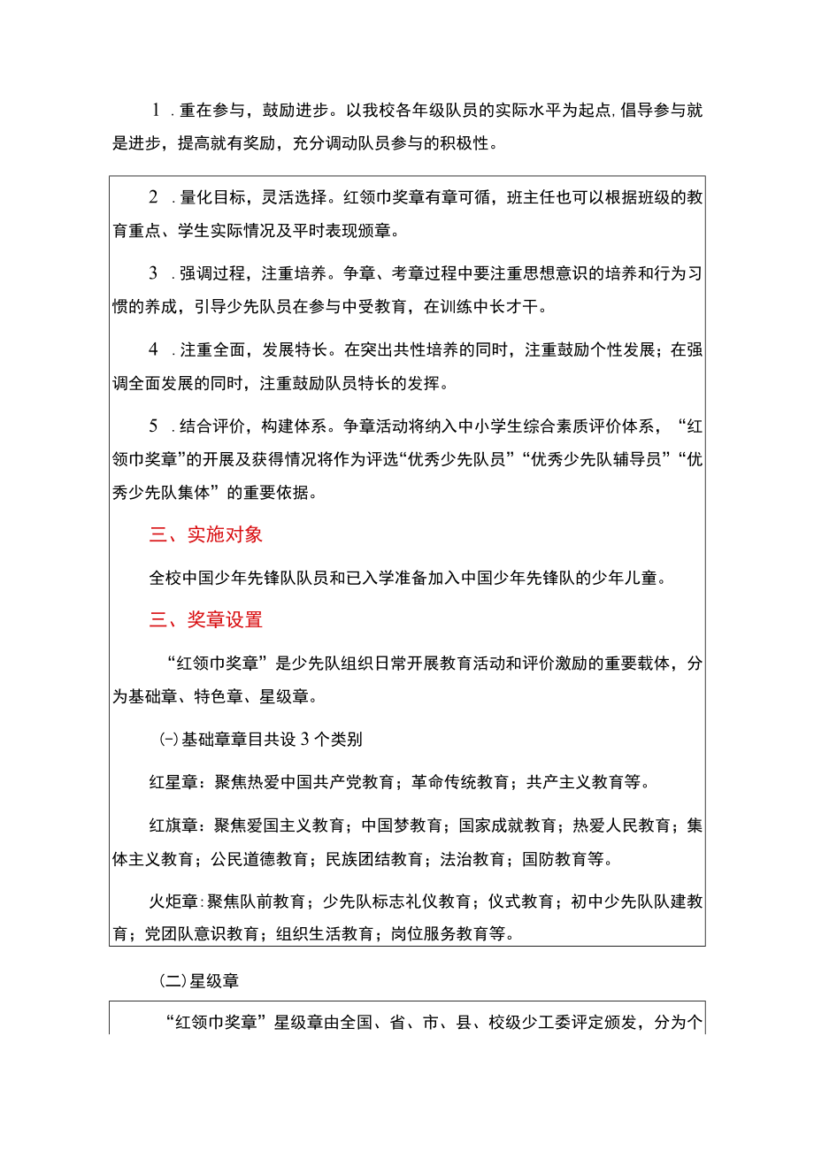 2023中小学少先队红领巾奖章争章考核细则方案3篇合辑（详细版）.docx_第3页