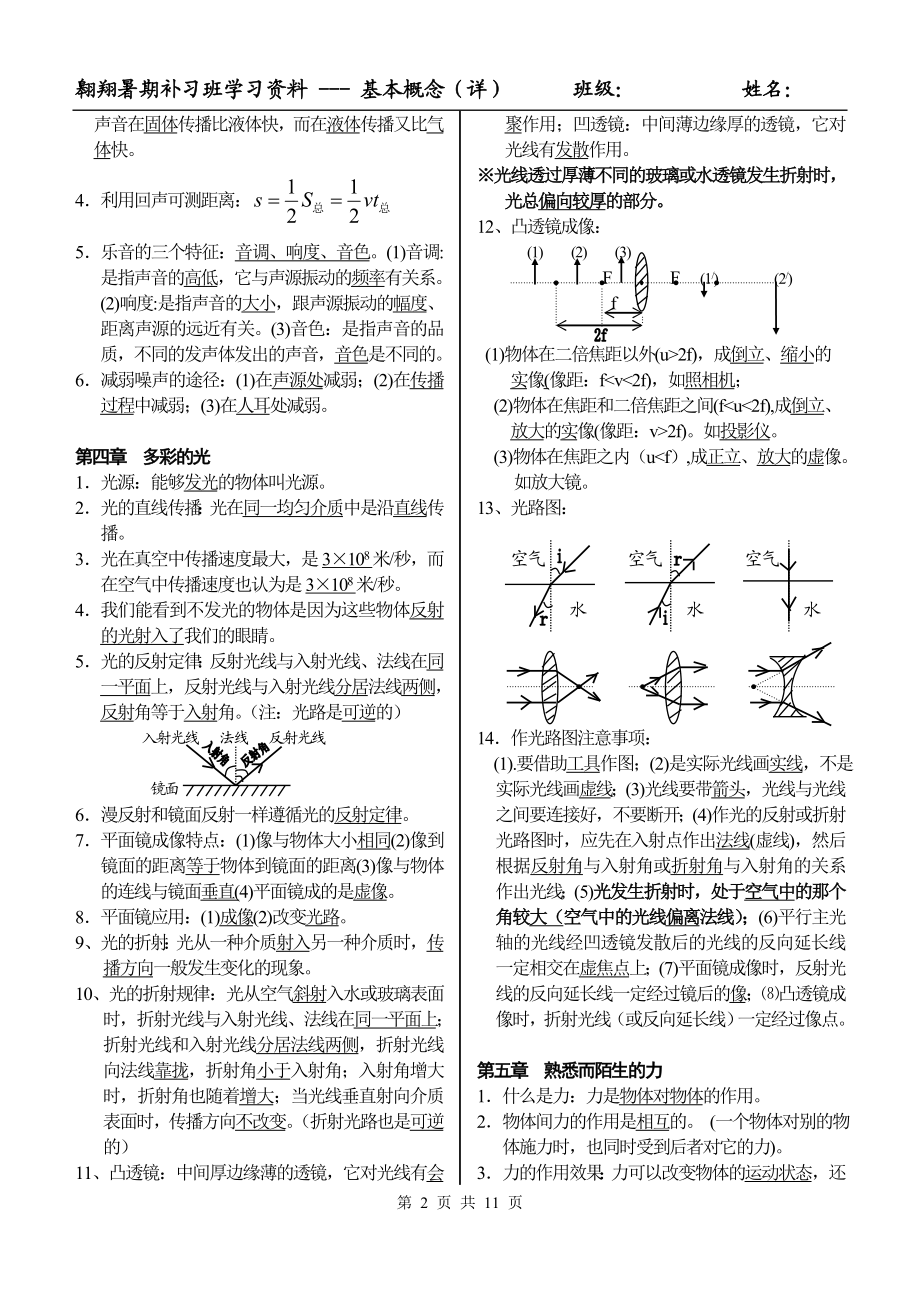 初中物理知识整理(沪科版).doc_第2页