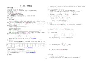 二元一次方程组学案.doc