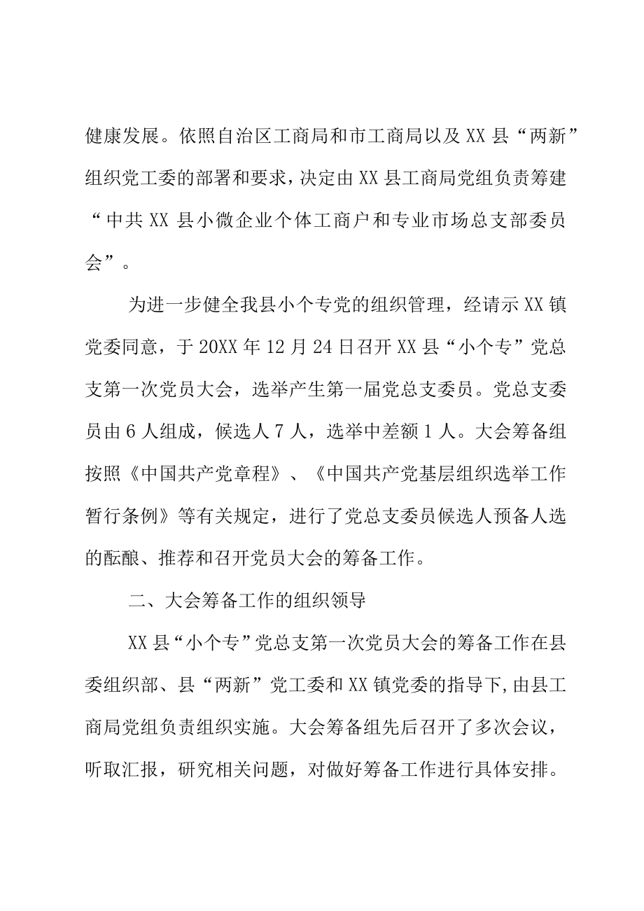 XX总支部第一次党员大会筹备工作报告.docx_第2页