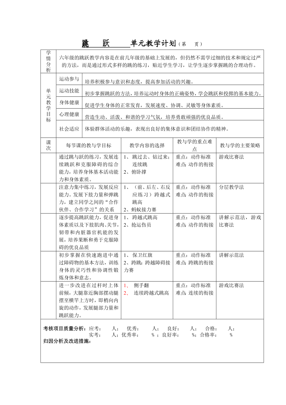 单元教学计划.doc_第2页