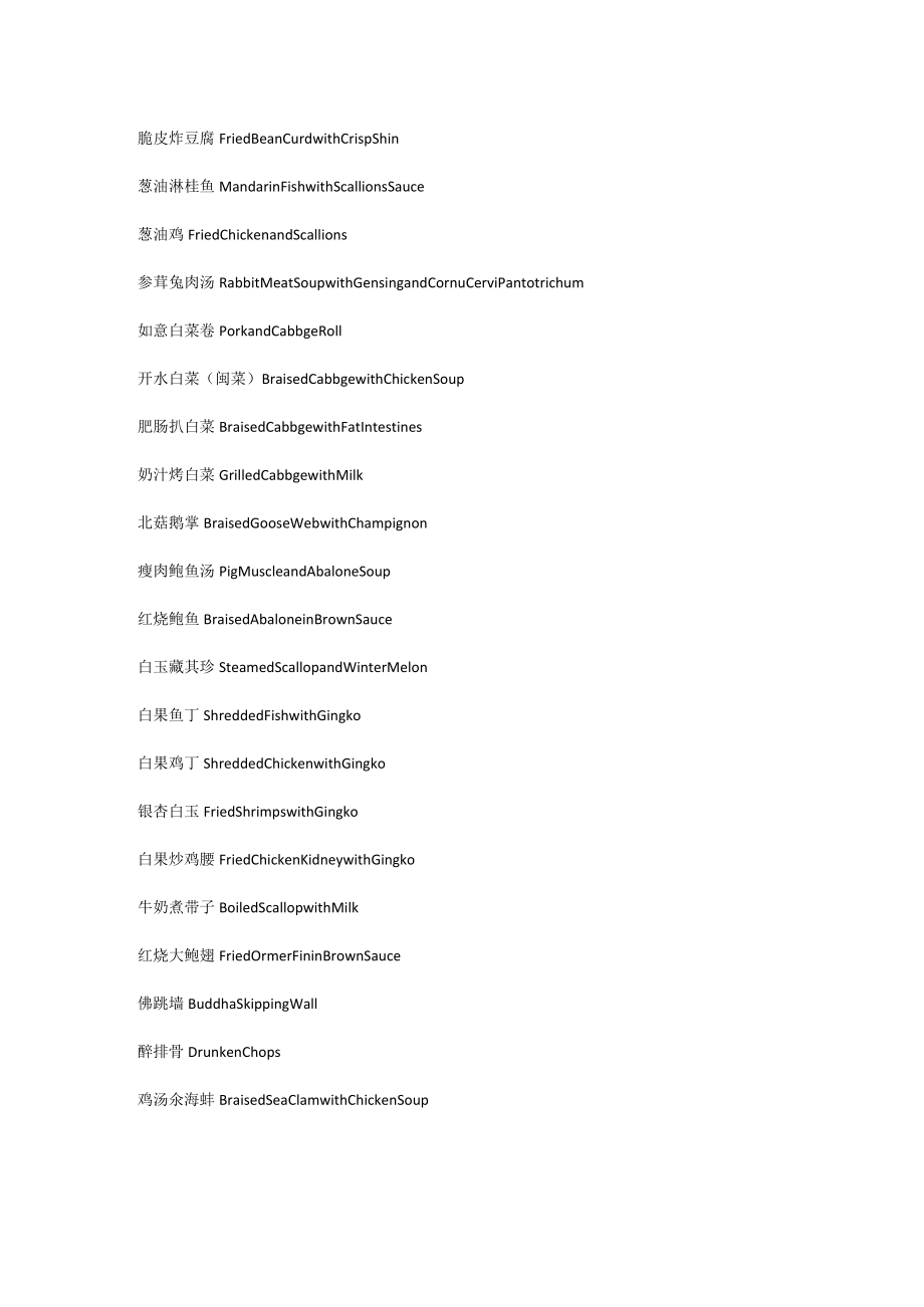 福建菜系：中英菜名列表.docx_第3页