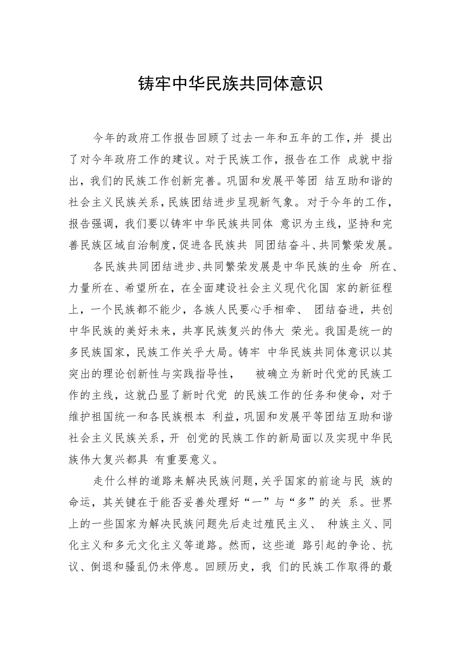 铸牢中华民族共同体意识.docx_第1页